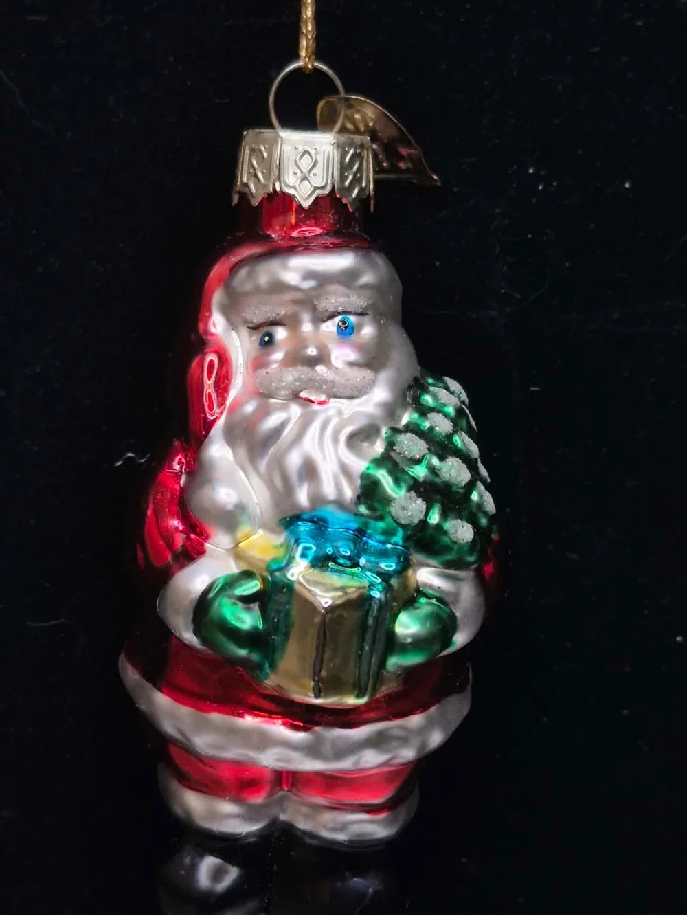 Vintage Hand-blown Glass Pacconi Christmas Ornaments - Santa, Nutcracker, Bear